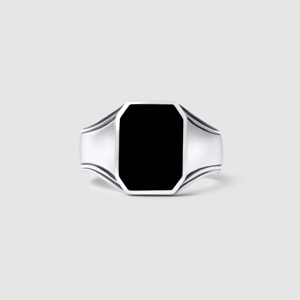 Baki - Black Onyx Signet Ring 17mm
