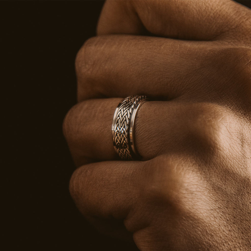 Hani - Sterling Silver Spinner Ring 7mm