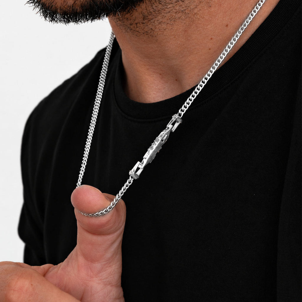 Wasil - Sterling Silver Curb Chain Necklace 3mm