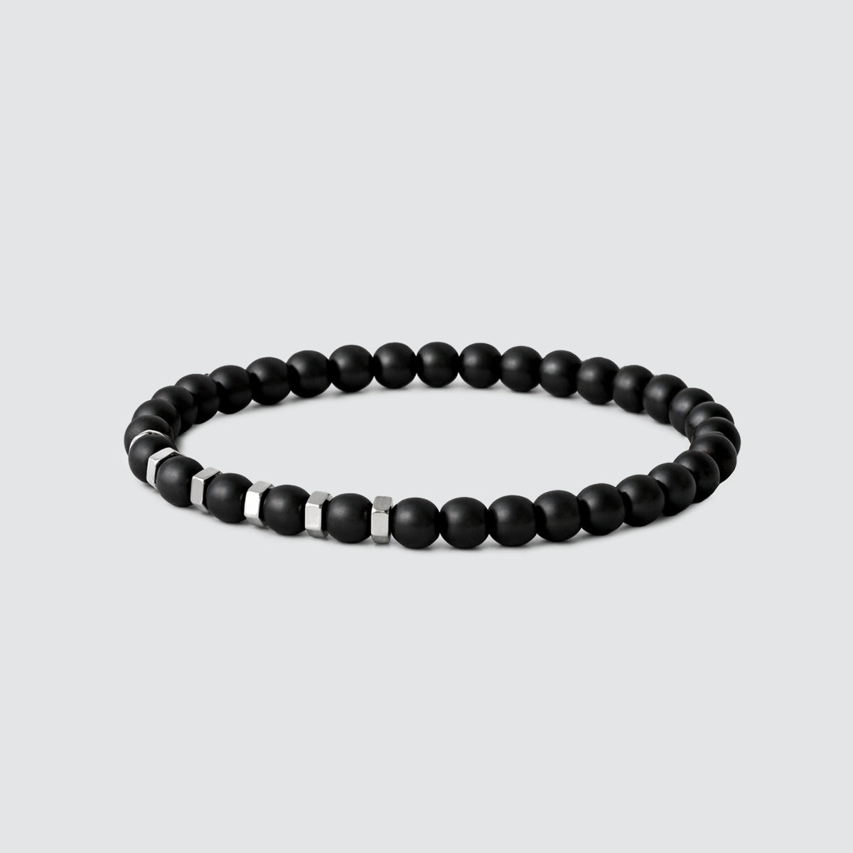 Aswad - Black Silver Accents Bracelet