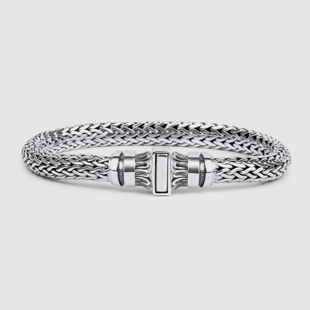 Mirza - Sterling Silver Braided Bracelet 7mm