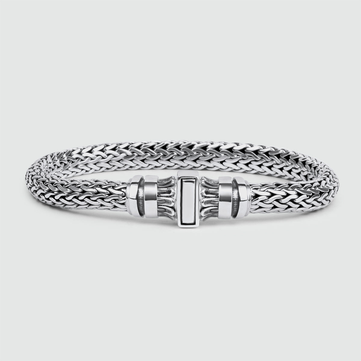 Mirza - Sterling Silver Braided Bracelet 7mm