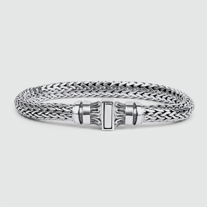 Mirza - Sterling Silver Braided Bracelet 7mm