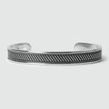 Kaliq - Oxidised Sterling Silver Bangle 10mm