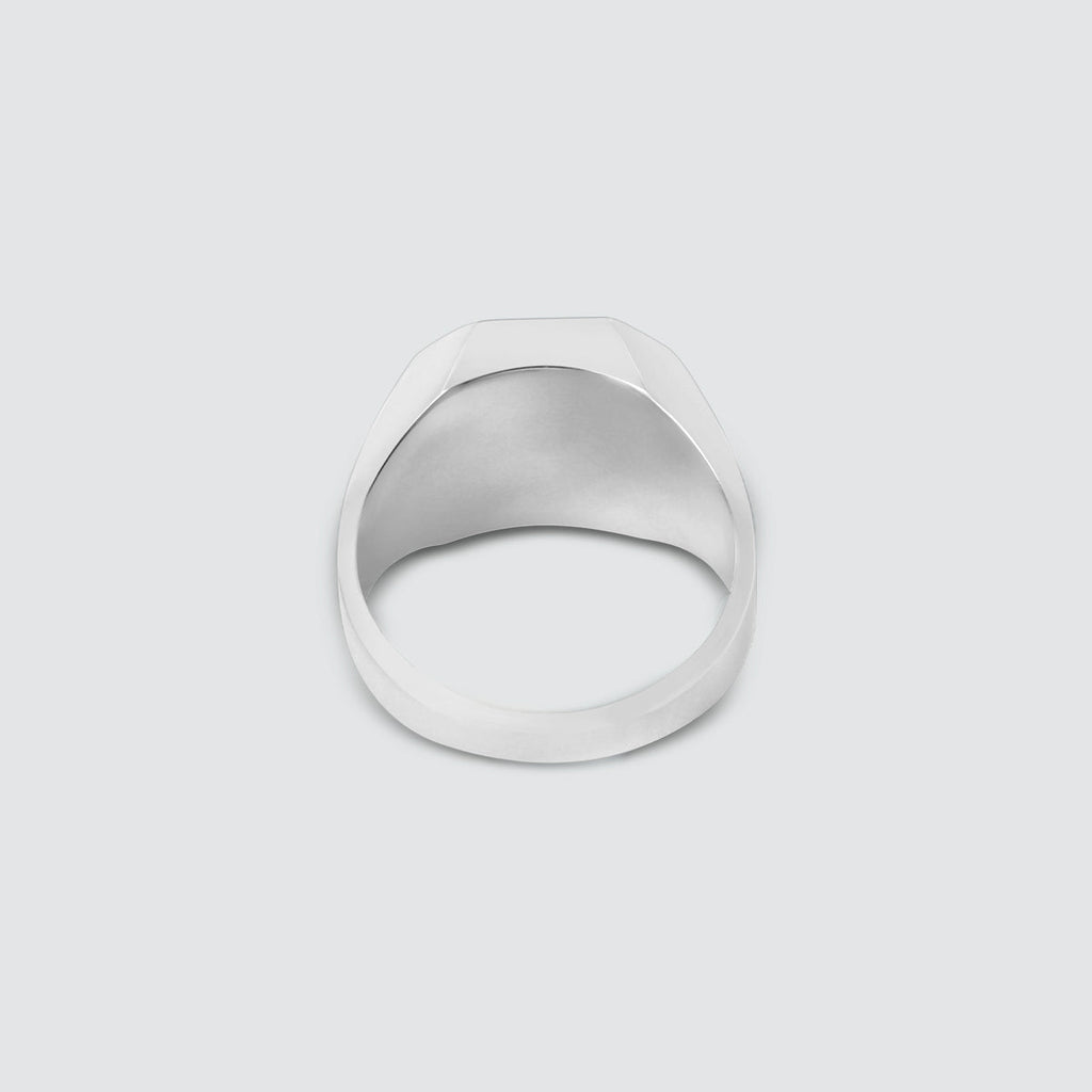 Zaire -  Sterling Silver Chrysocolla Signet Ring 13mm