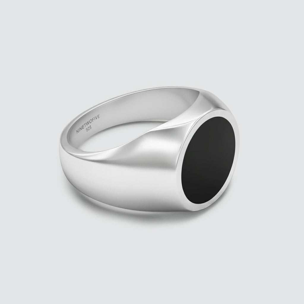 Adil – Black Onyx Signet Ring 13mm