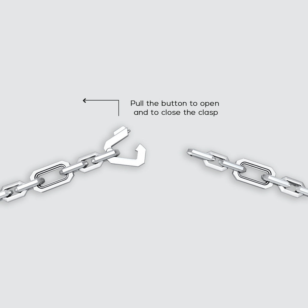 Aqdās - Roman Sterling Silver Chain Link Bracelet 8.5mm