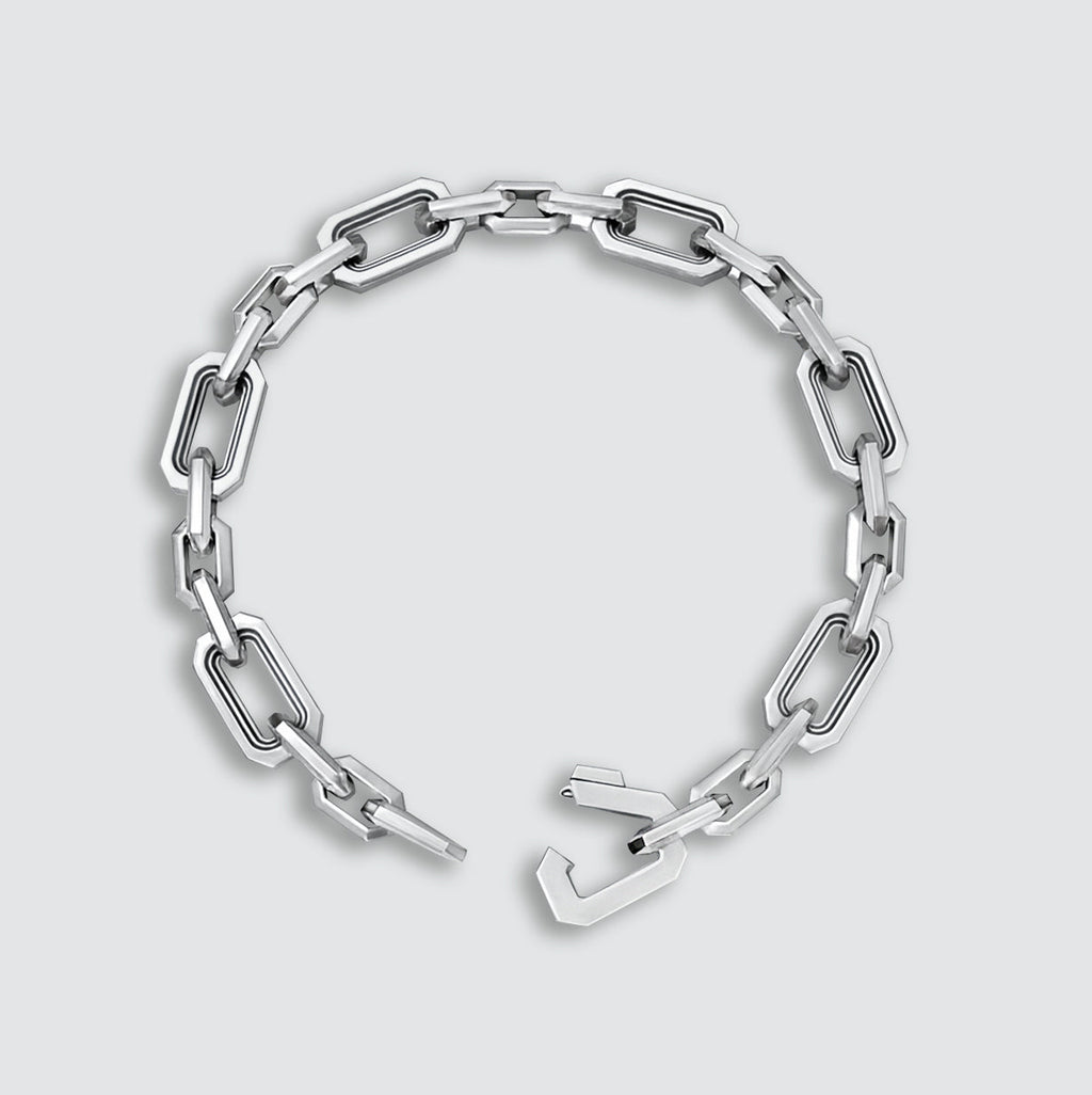 Aqdās - Roman Sterling Silver Chain Link Bracelet 8.5mm