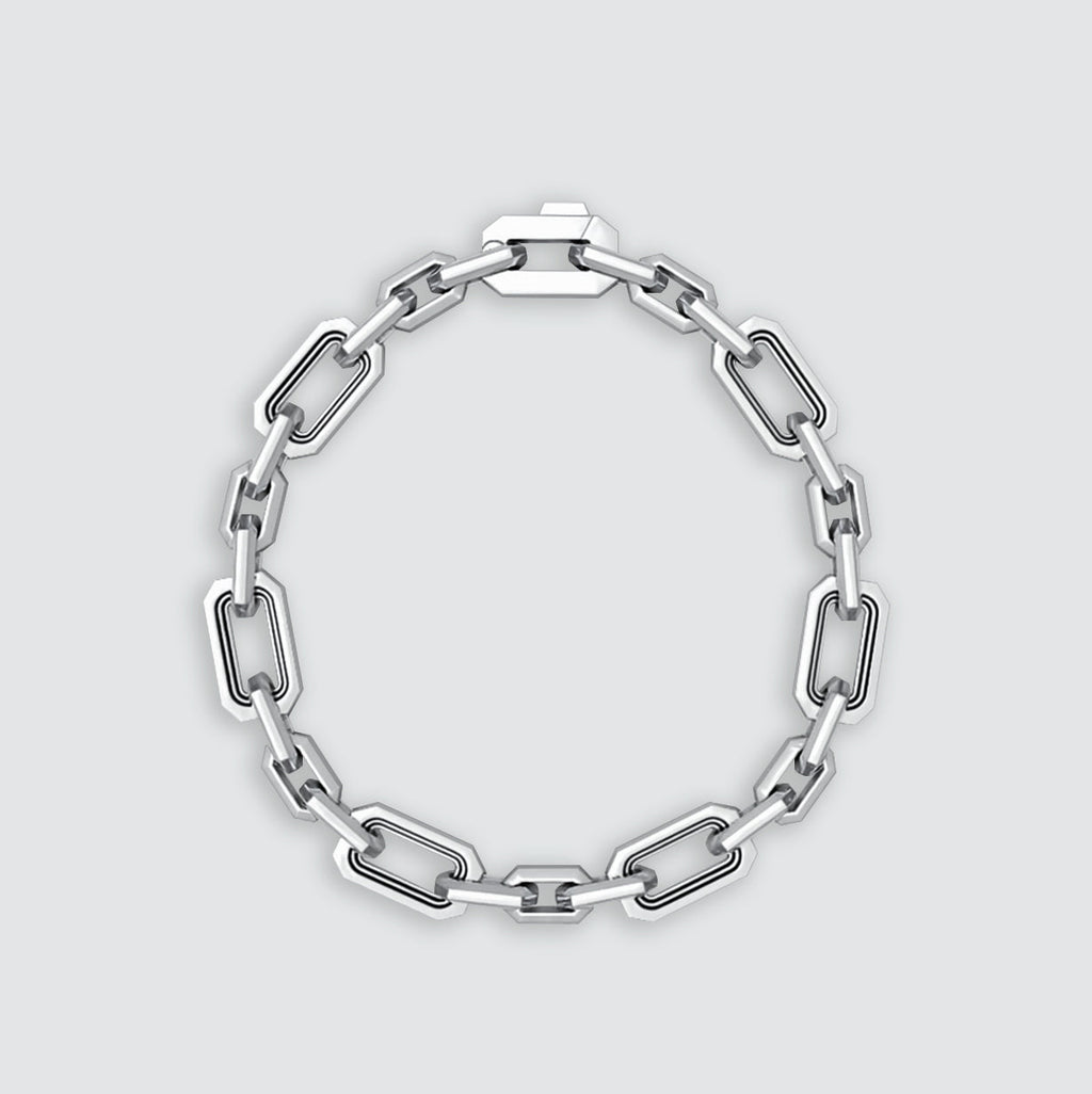 Aqdās - Roman Sterling Silver Chain Link Bracelet 8.5mm
