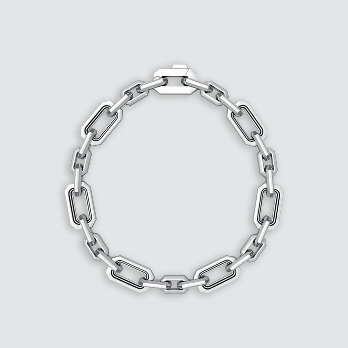Aqdās - Roman Sterling Silver Chain Link Bracelet 8.5mm