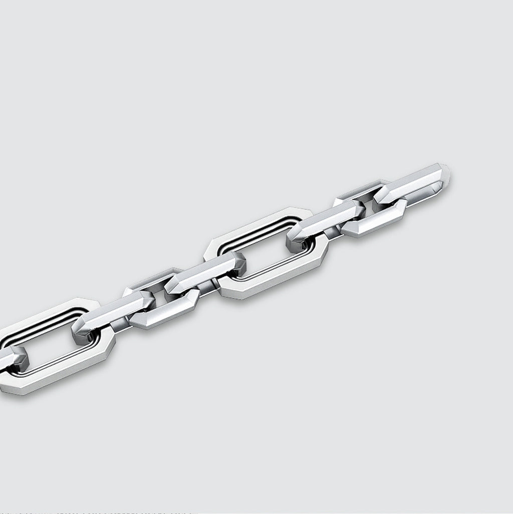 Aqdās - Roman Sterling Silver Chain Link Bracelet 8.5mm