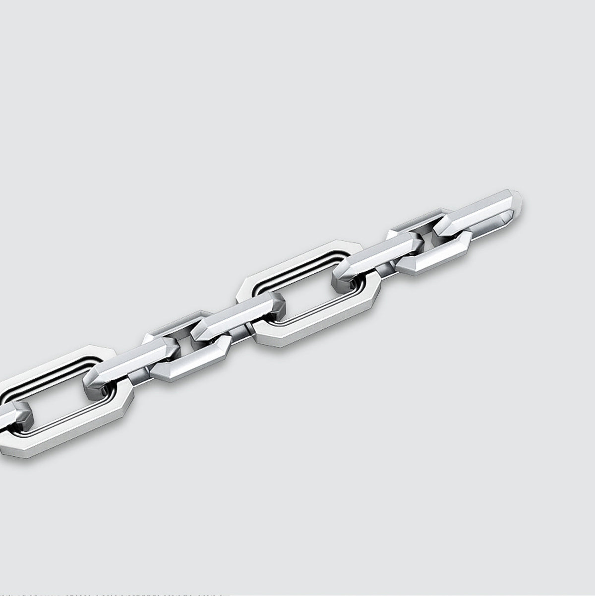Aqdās - Roman Sterling Silver Chain Link Bracelet 8.5mm