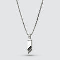 Muqarnas – Black Diamonds Silver Pendant