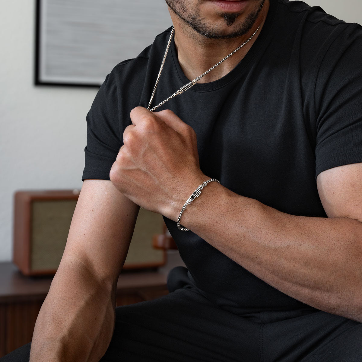 Kamal Box Chain and Bracelet - set