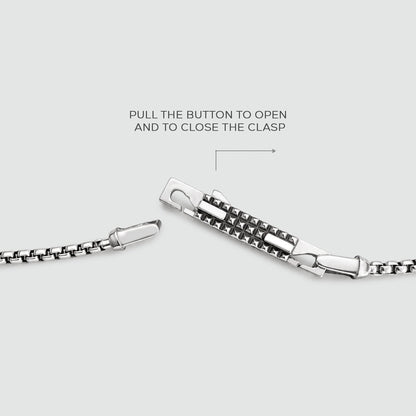 Kaliq - Oxidised Sterling Silver Pendant 13mm
