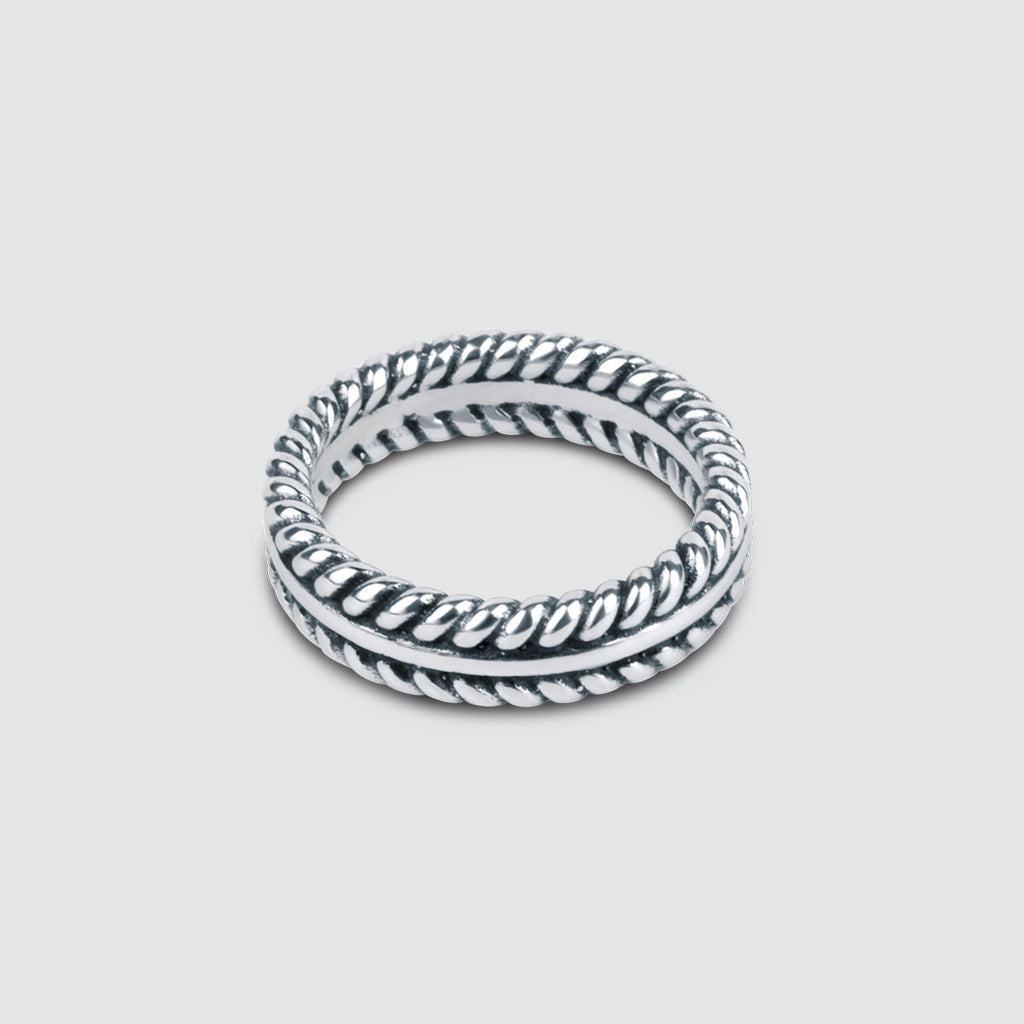 Zahir - Sterling Silver Feather Ring 6mm