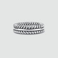 Zahir - Sterling Silver Feather Ring 6mm