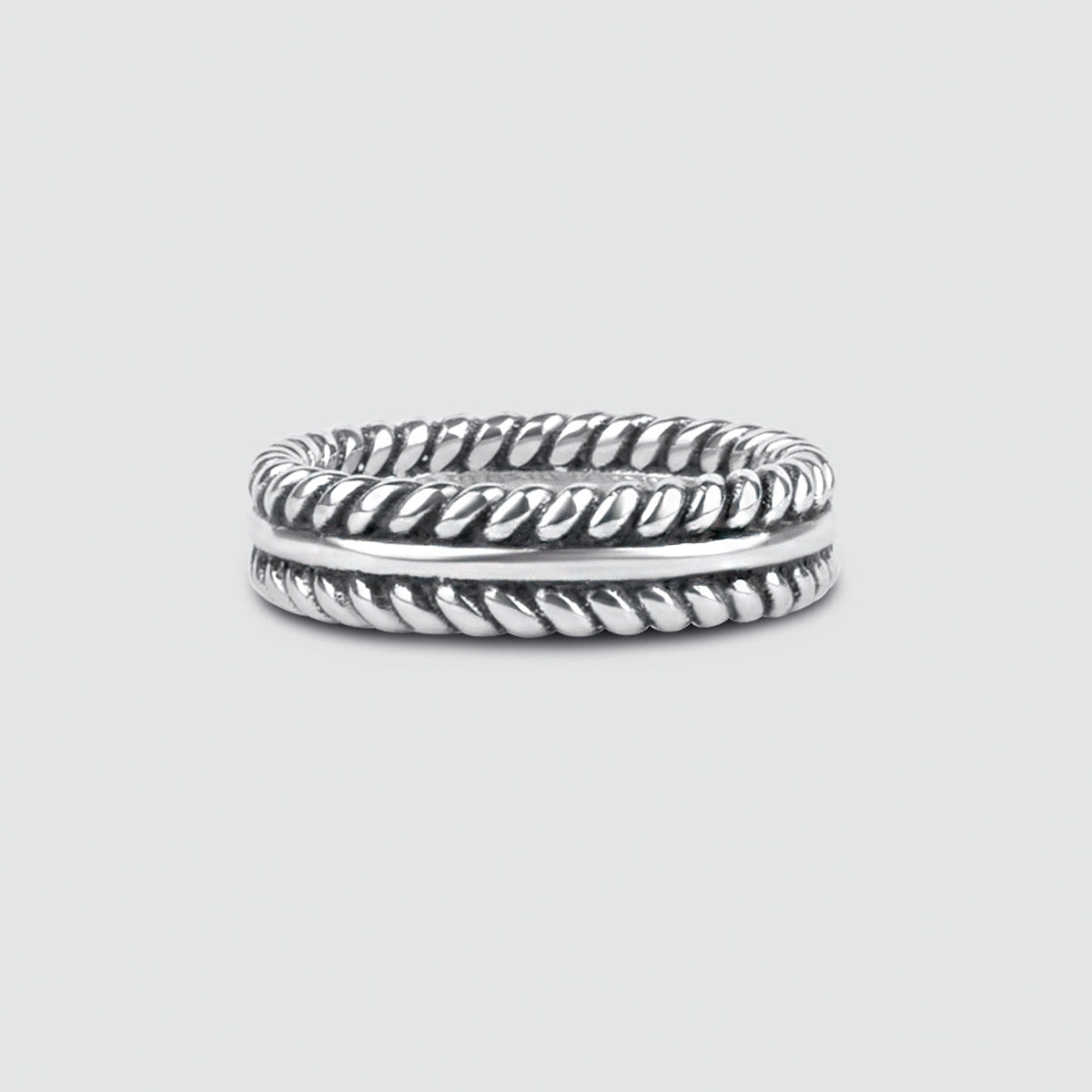Zahir - Sterling Silver Feather Ring 6mm