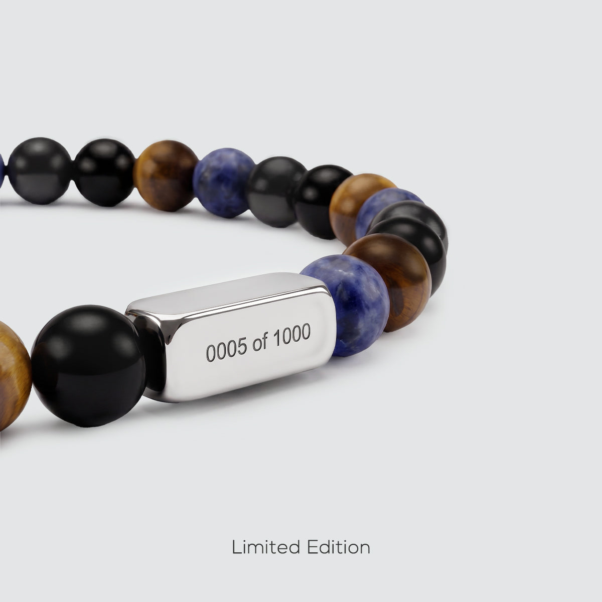 Mazij - Four Stone Beaded Bracelet 6mm