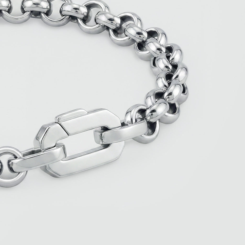 Ishak - Sterling Silver Chain Link Bracelet 6mm