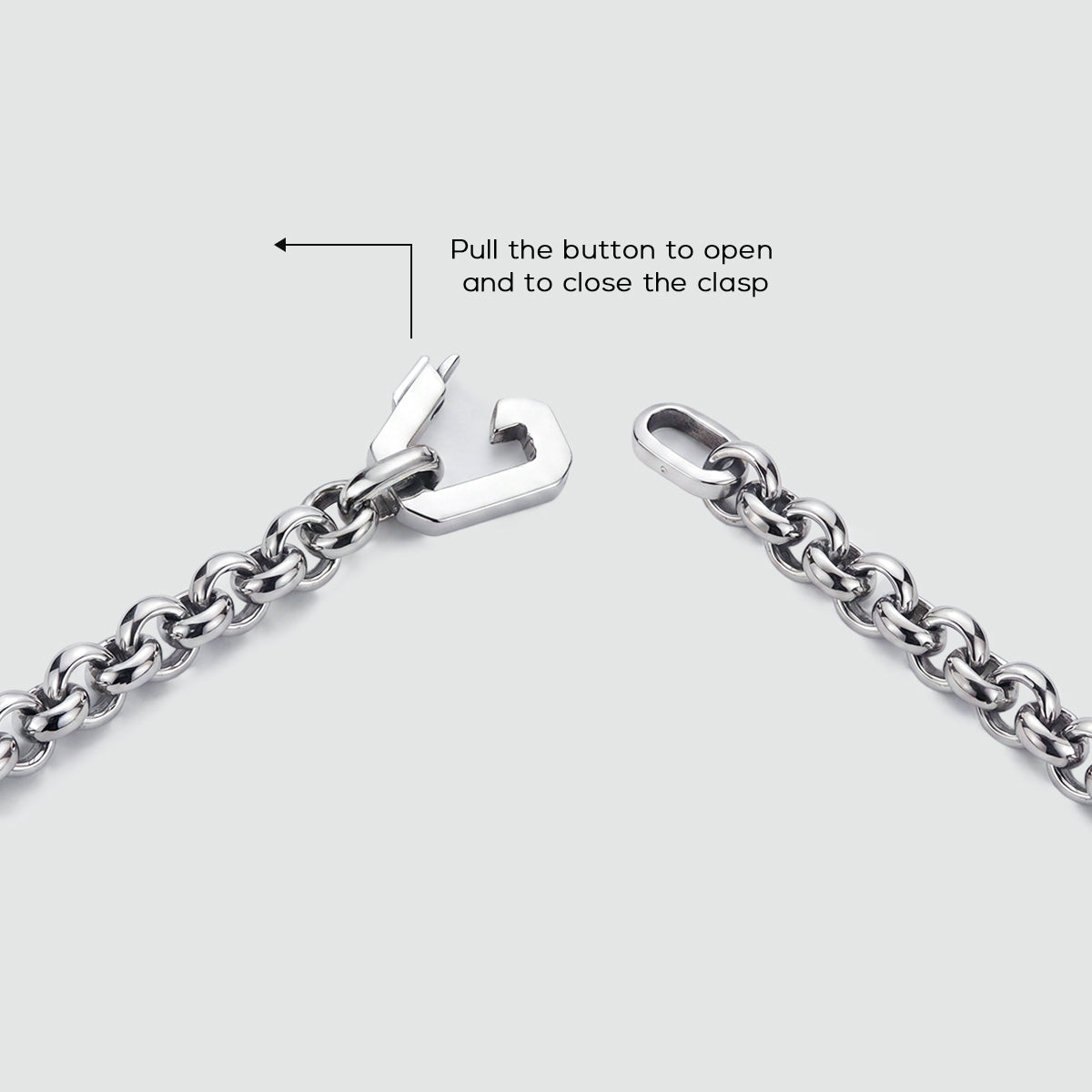 Ishak - Sterling Silver Chain Link Bracelet 6mm