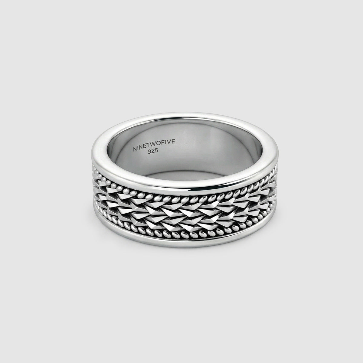 Hidan - Sterling Silver Spinner Ring 9mm