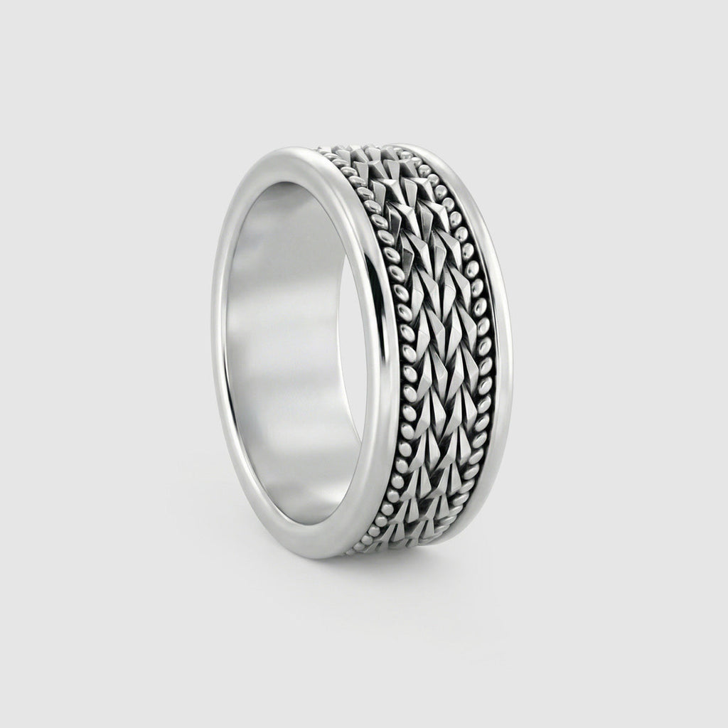 Hidan - Sterling Silver Spinner Ring 9mm