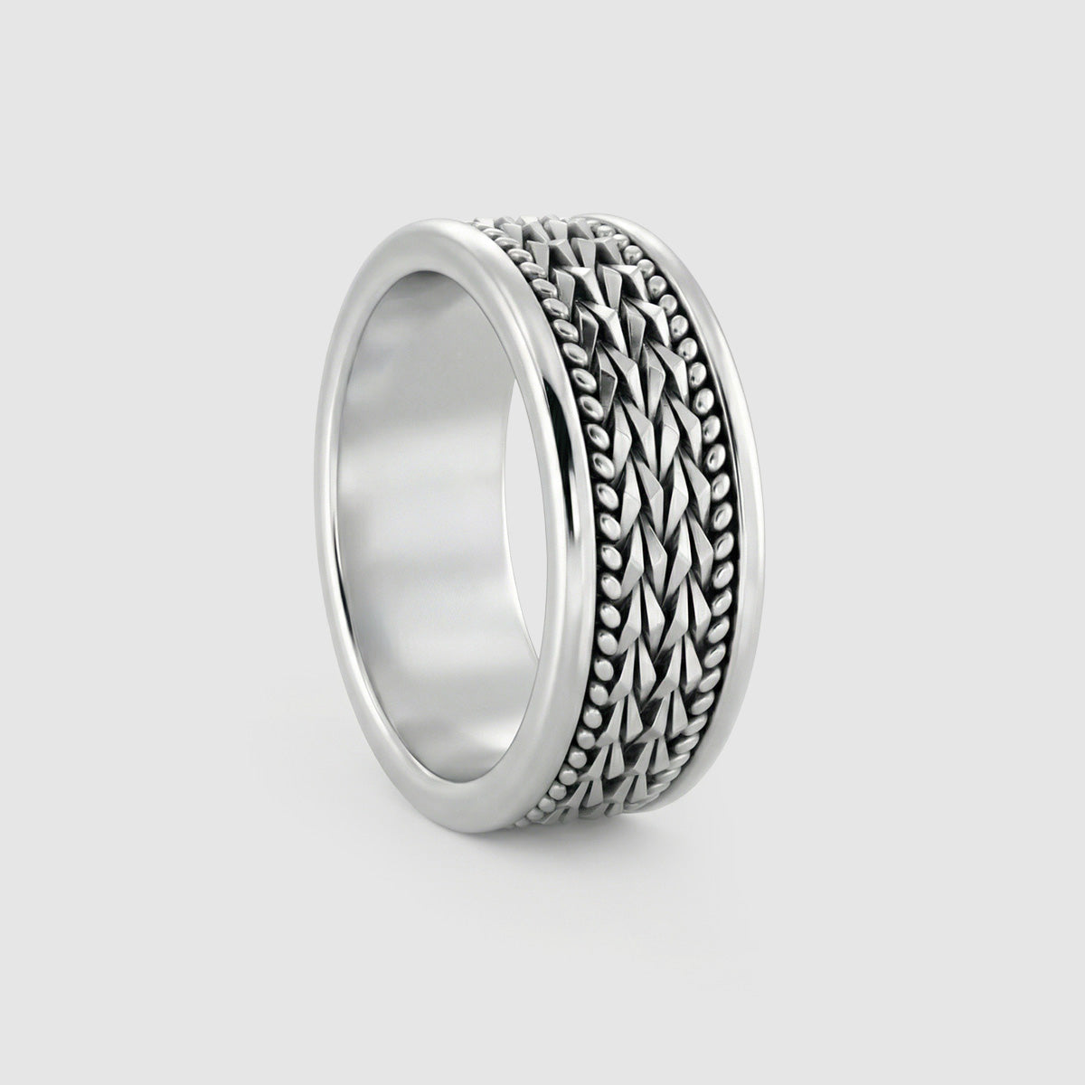 Hidan - Sterling Silver Spinner Ring 9mm