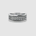 Hidan - Sterling Silver Spinner Ring 9mm
