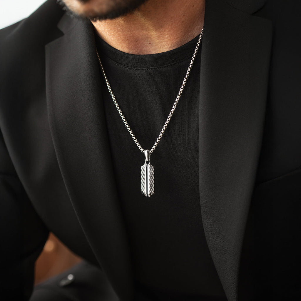 Kaliq Oxidised Pendant and Bangle - set