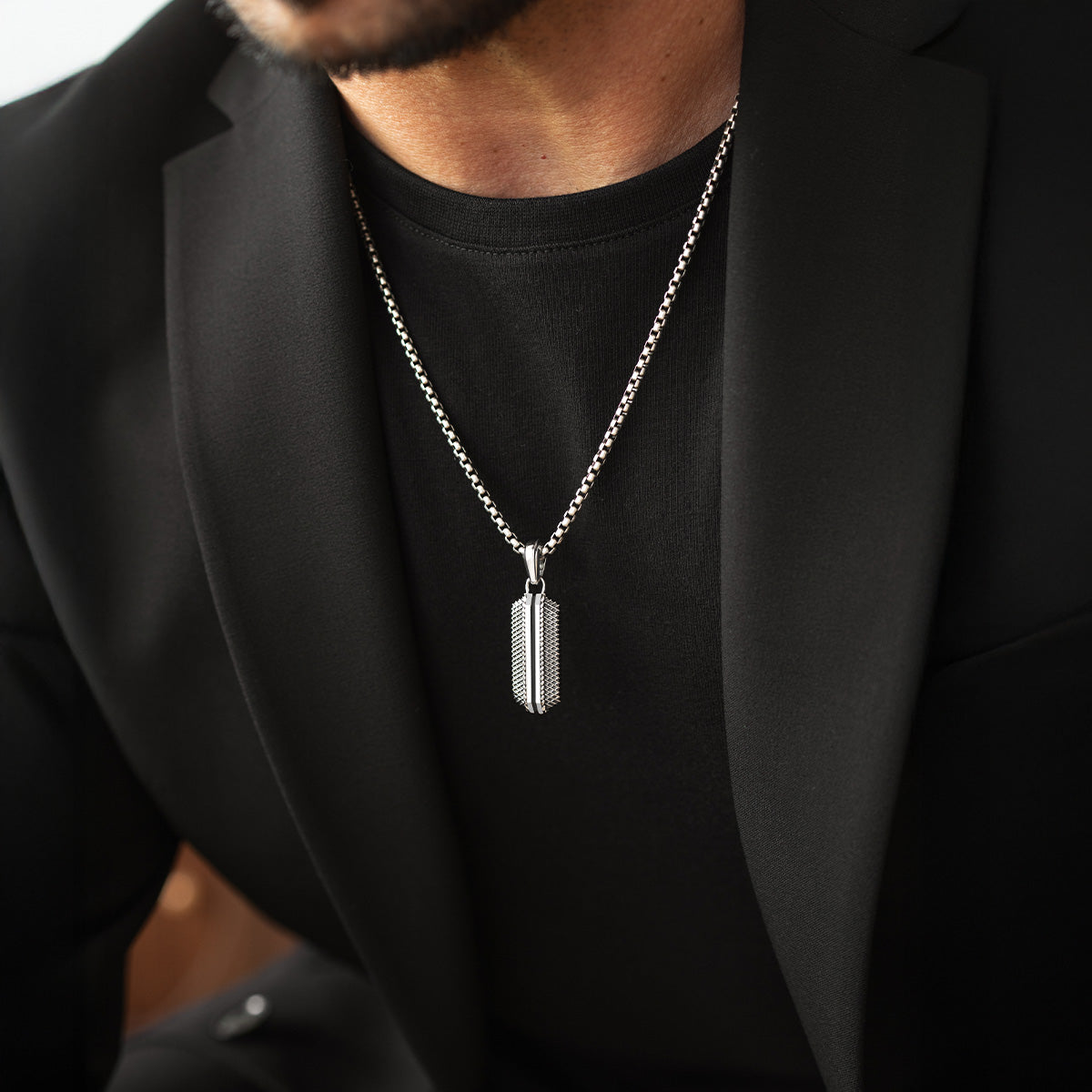 Kaliq Oxidised Pendant and Bangle - set
