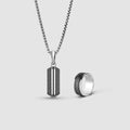 Kaliq Oxidised Pendant and Ring - set