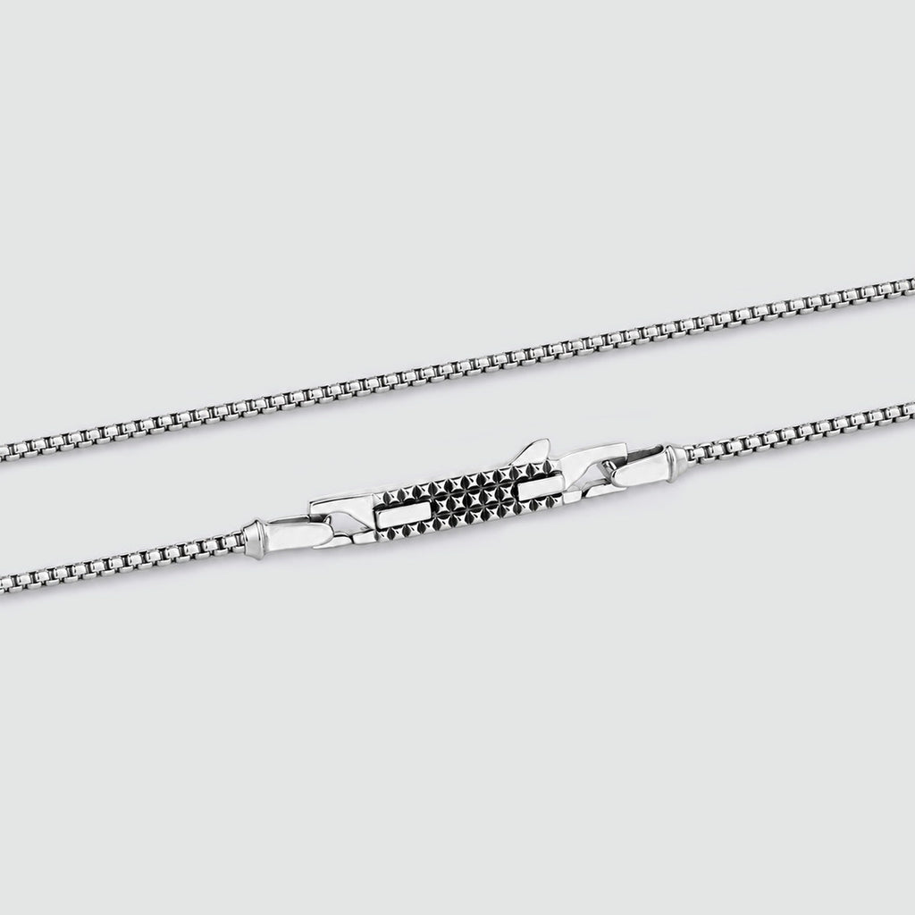 Kamal - Sterling Silver Venetian Box Chain Necklace 2mm