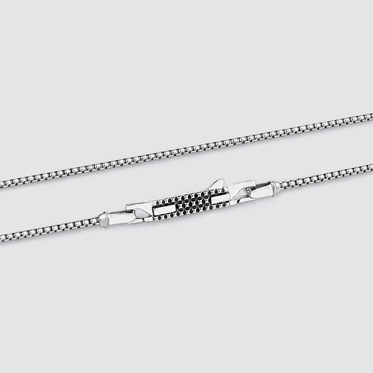 Kamal - Sterling Silver Venetian Box Chain Necklace 2mm