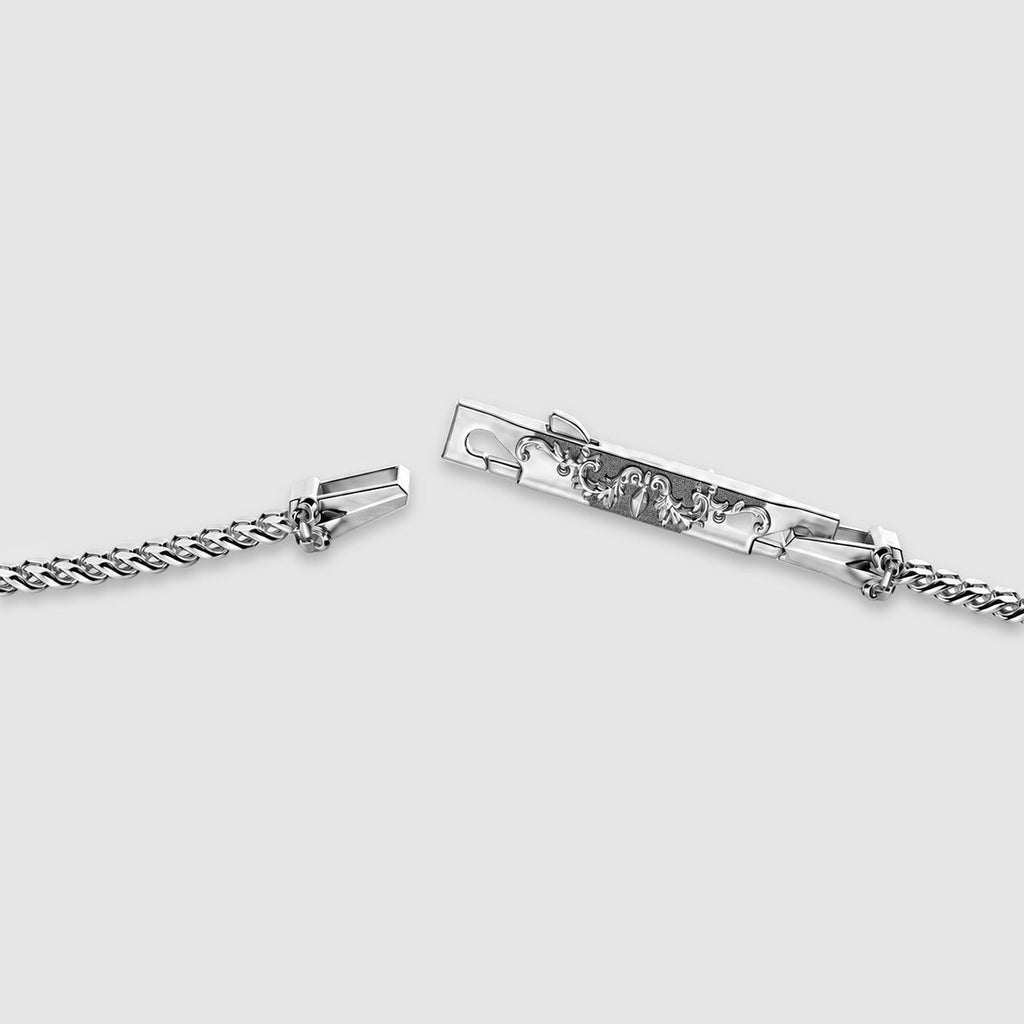 Wasim - Sterling Silver Curb Chain Bracelet 3mm