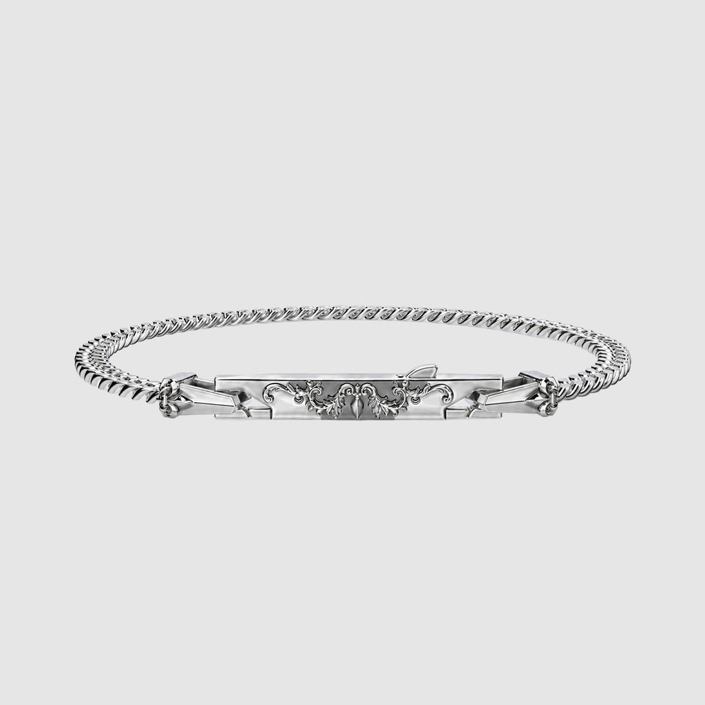 Wasim - Sterling Silver Curb Chain Bracelet 3mm