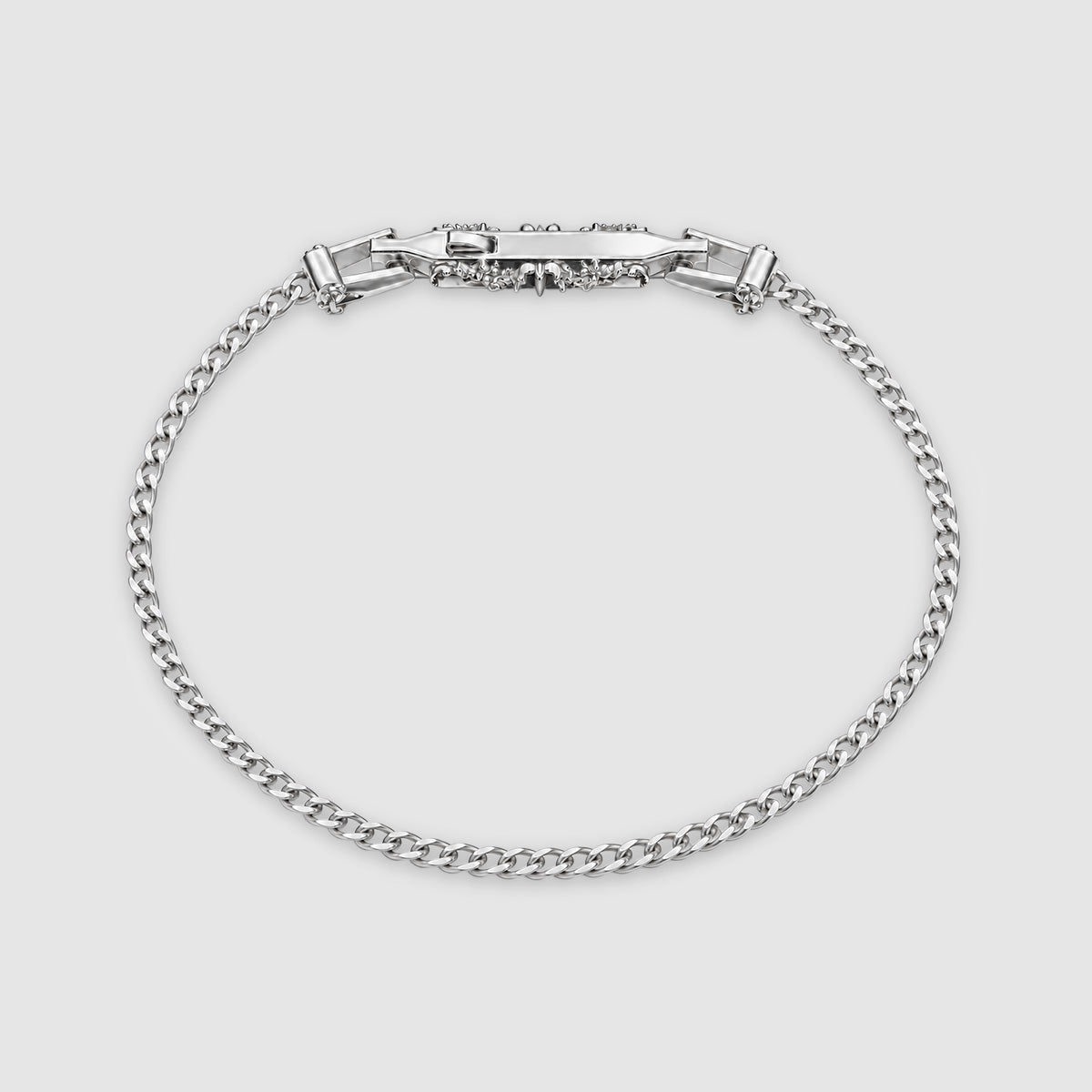 Wasim - Sterling Silver Curb Chain Bracelet 3mm