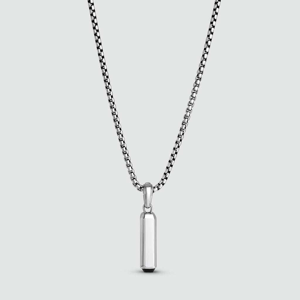 Jalil - Sterling Silver Black Onyx Pendant