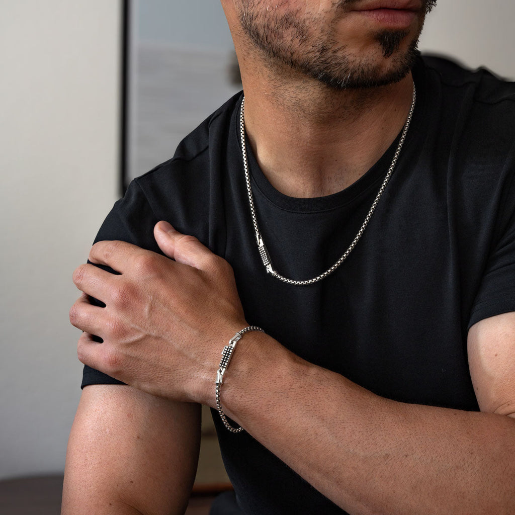 Kamal Box Chain and Bracelet - set