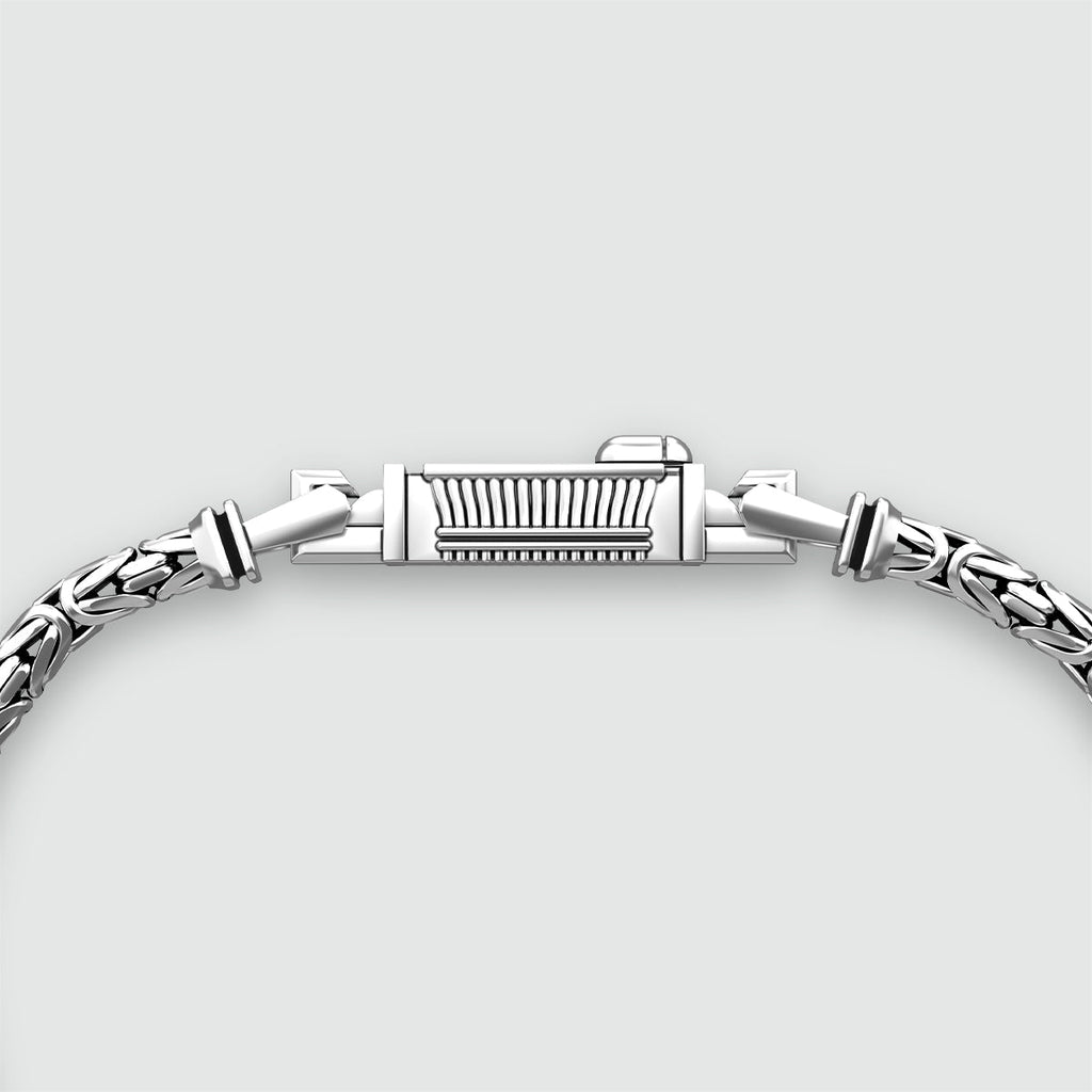 Ramsi - Cavetto Sterling Silver Byzantine Bracelet 3.5mm