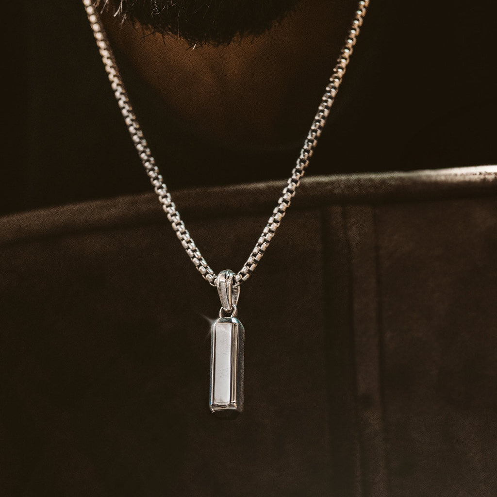 Jalil - Sterling Silver Black Onyx Pendant