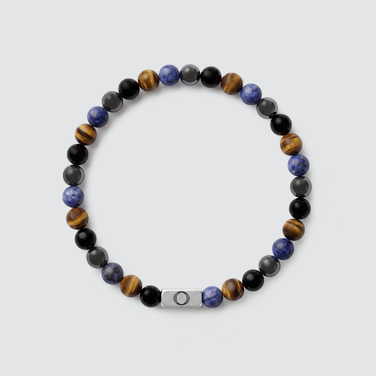 Mazij - Four Stone Beaded Bracelet 6mm