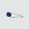 Rafiq - Elegant Lapis Lazuli Signet Ring 7mm