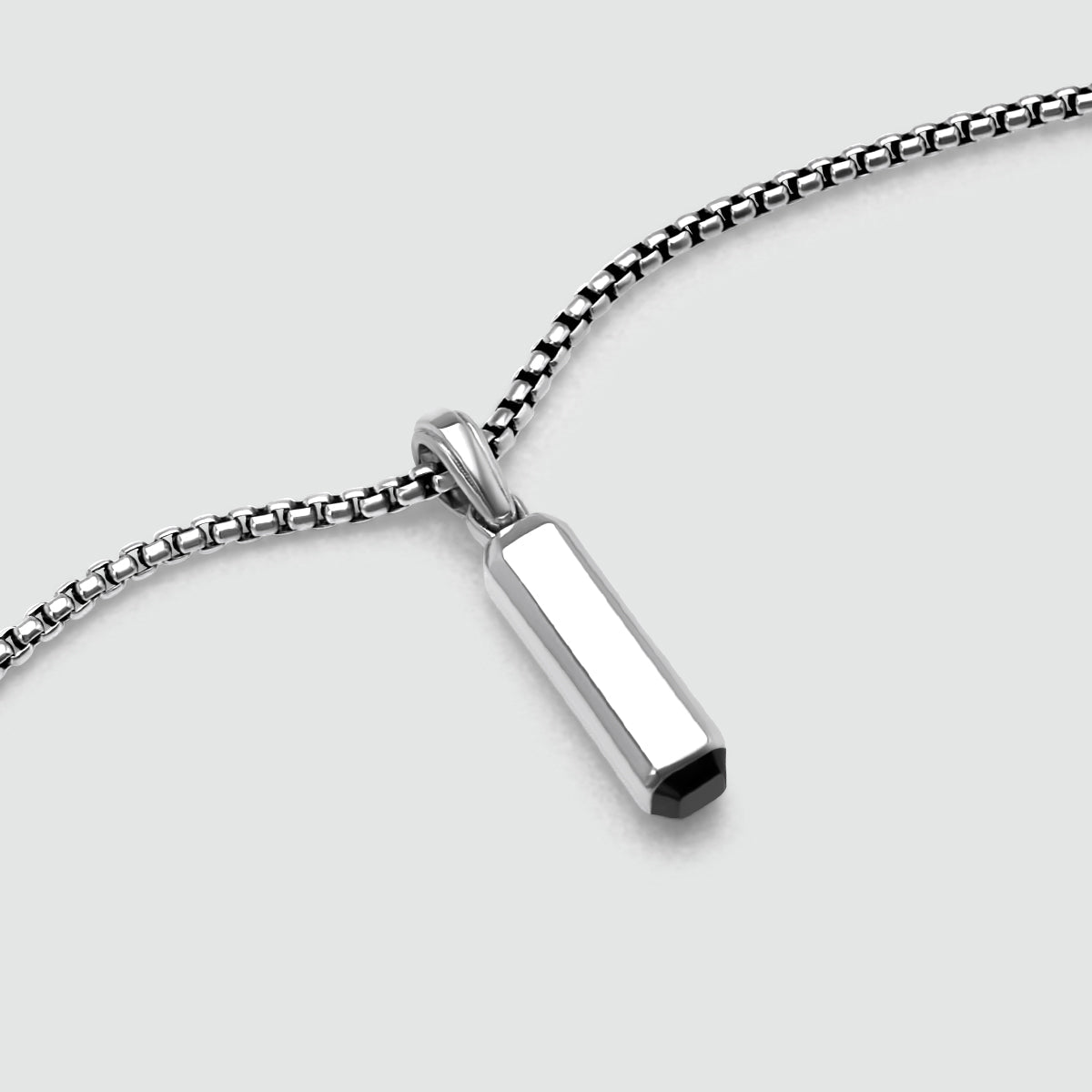 Jalil - Sterling Silver Black Onyx Pendant