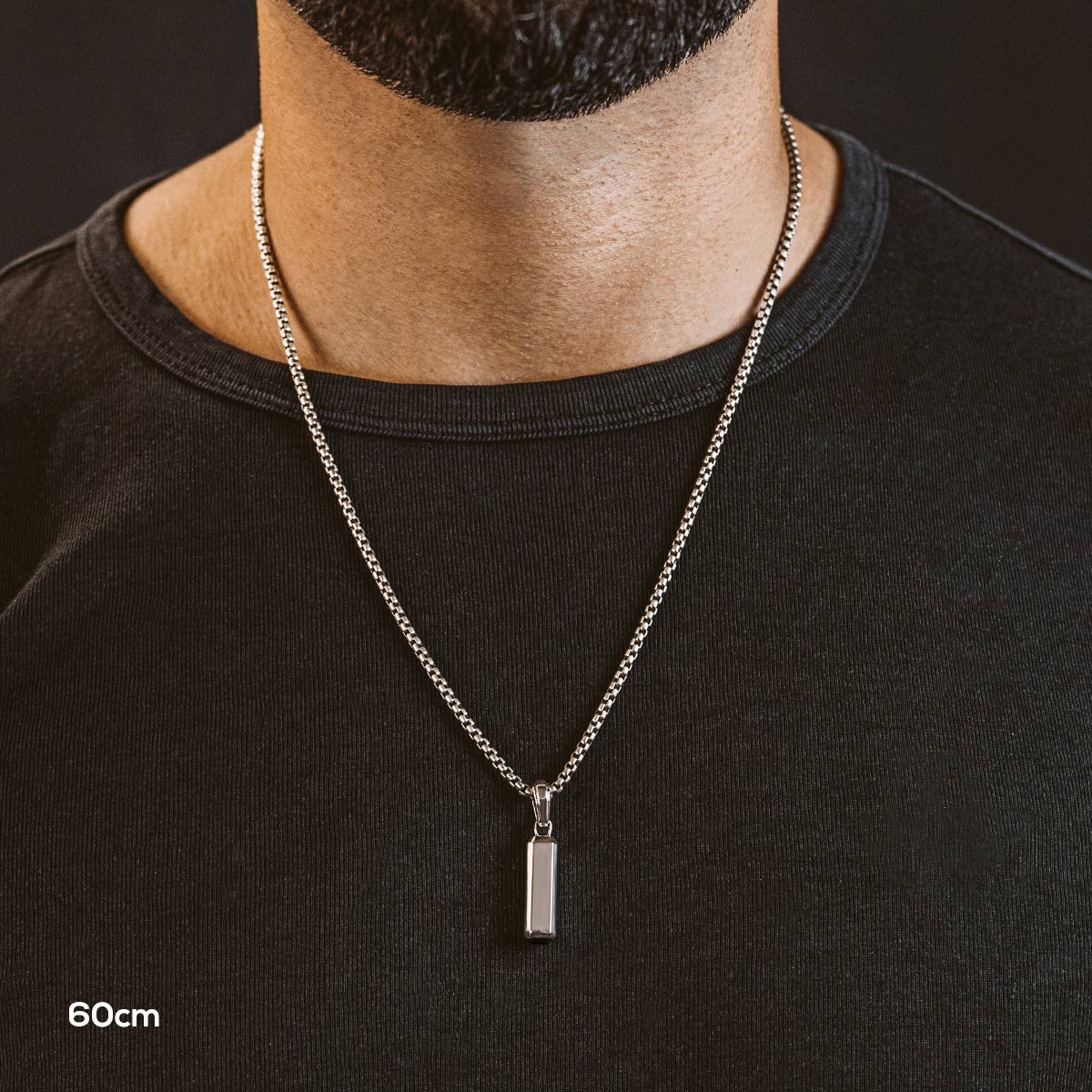 Jalil - Sterling Silver Black Onyx Pendant