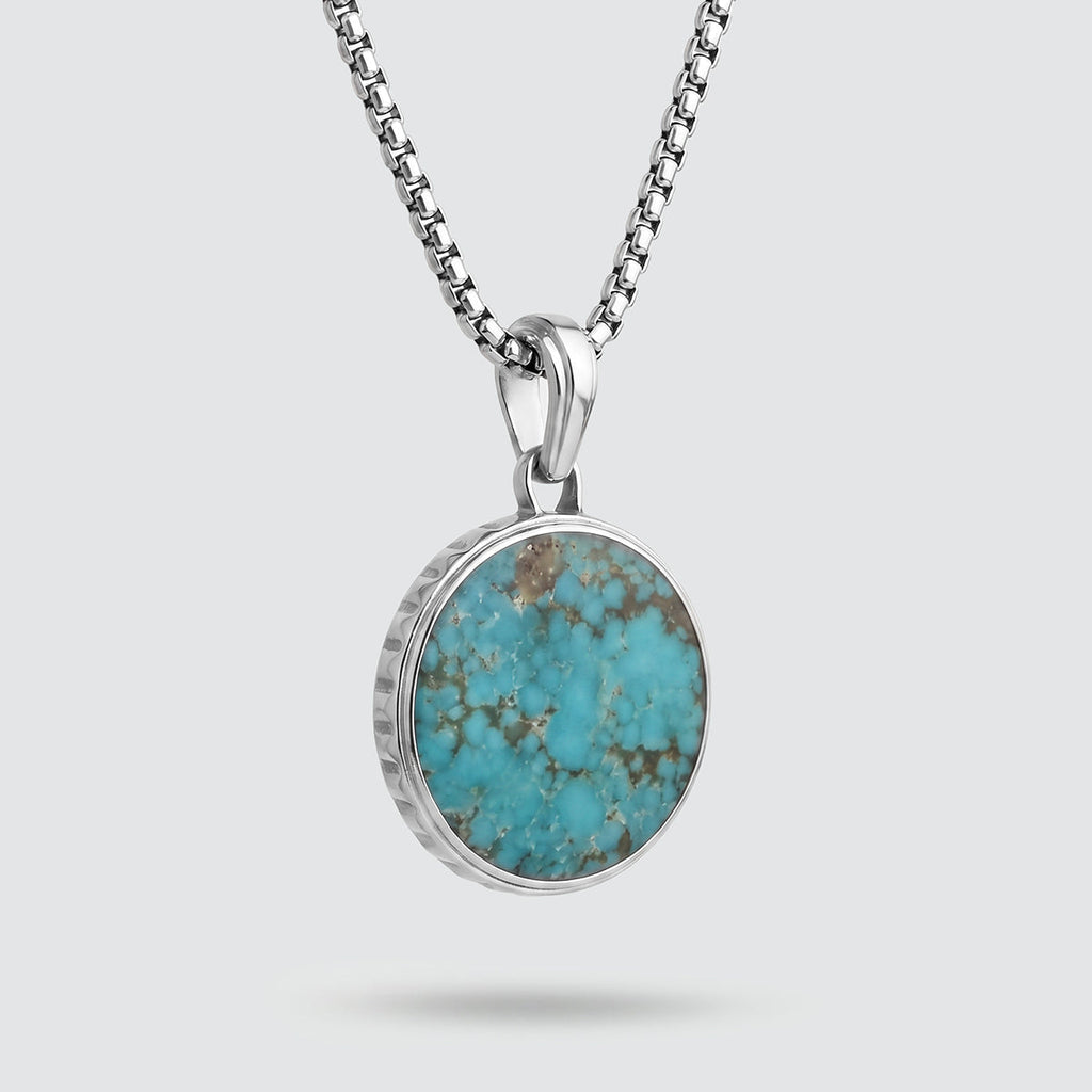 Safar - Sterling Silver Turquoise Compass Pendant