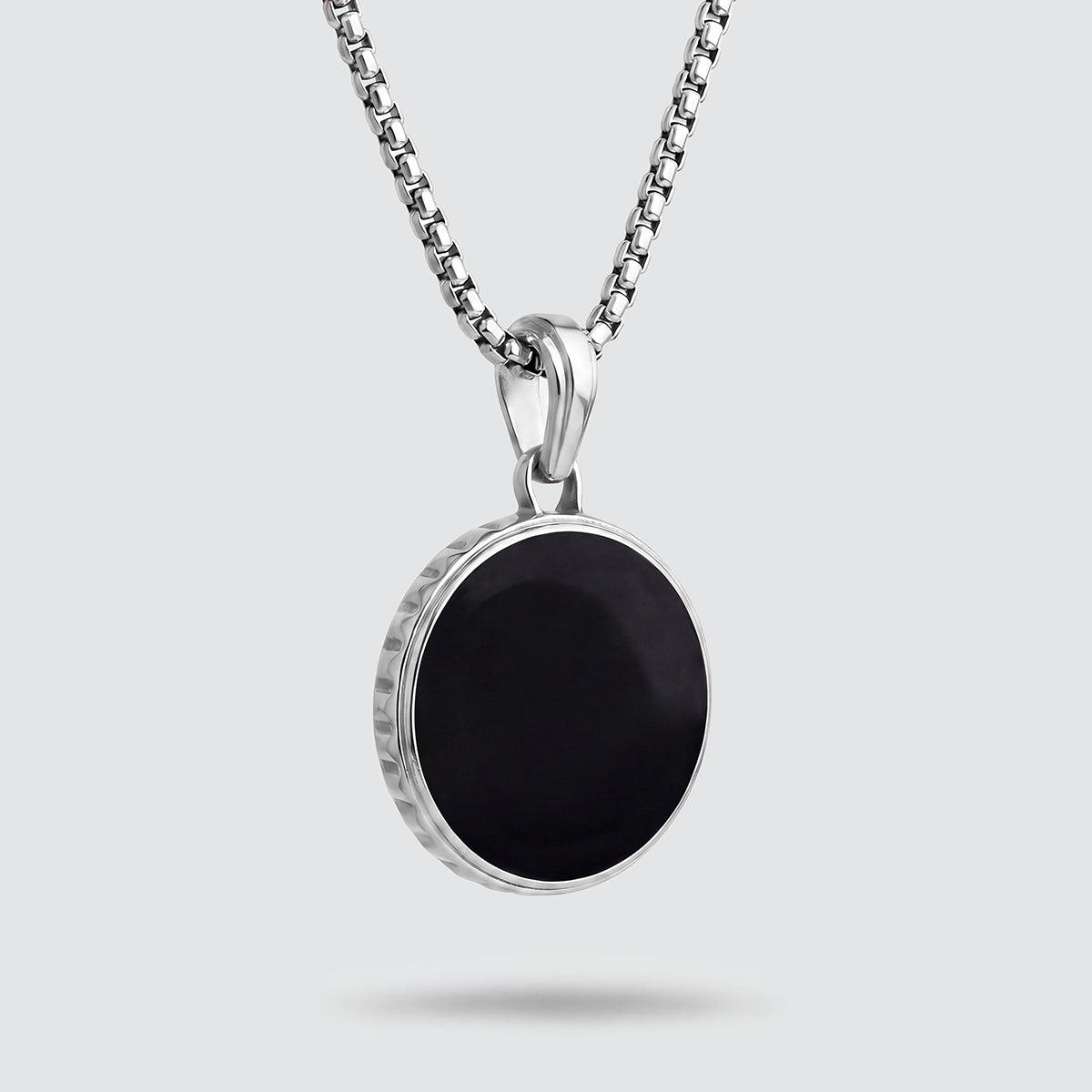 Safar - Sterling Silver Onyx Compass Pendant
