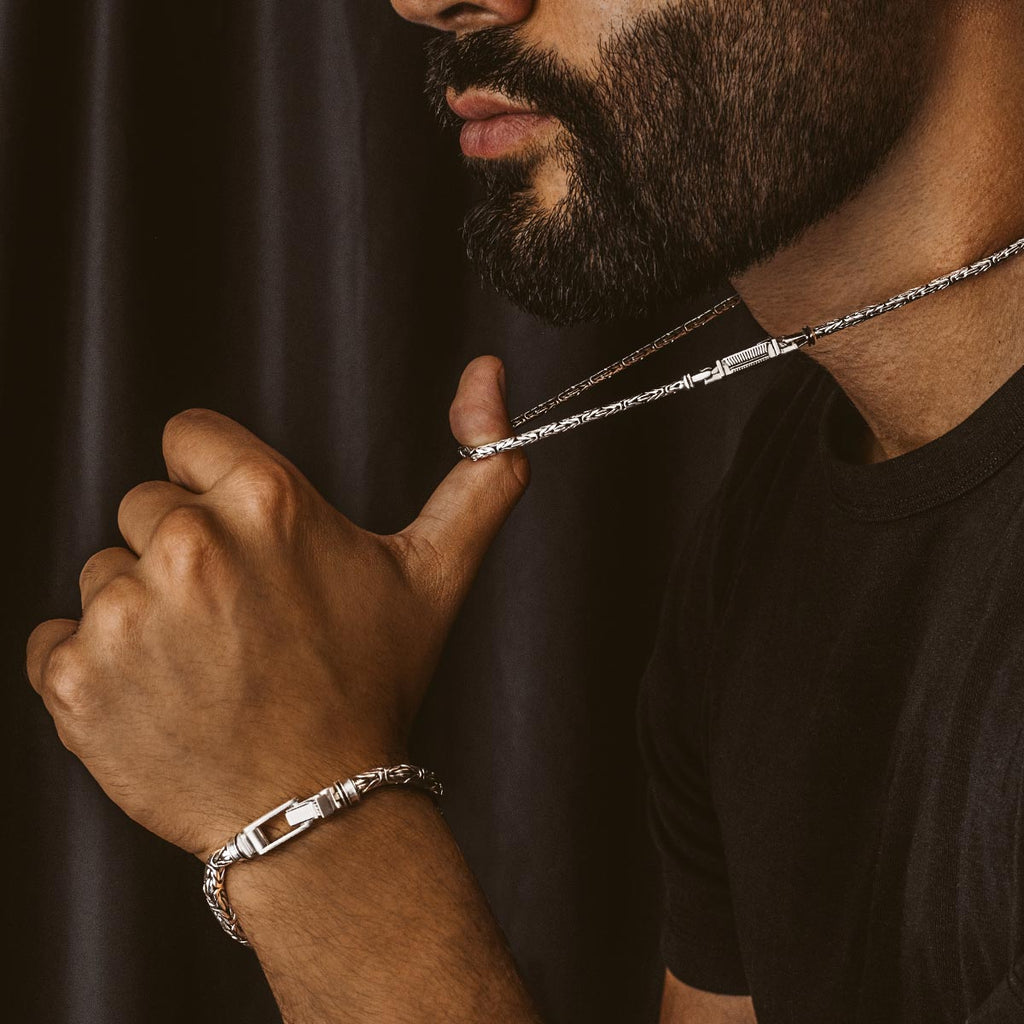 Turath - Sterling Silver Byzantine Kings Bracelet 5mm