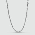 Ramsi - Cavetto Sterling Silver Byzantine Chain Necklace 3.5 mm
