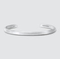 Noor - Brushed Silver Bangle Bracelet 5mm